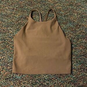 Brown athletic tank